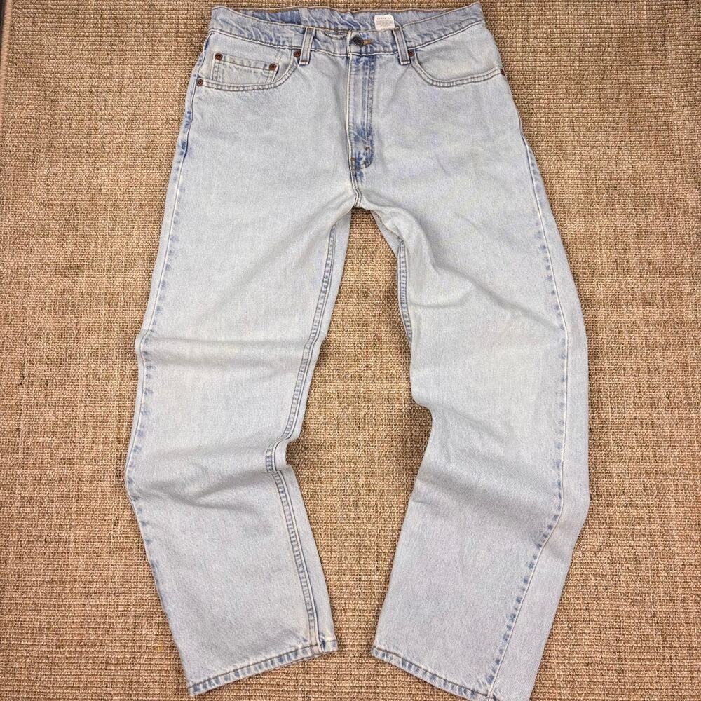 👖 Vintage Levi's 505 Straight Leg Jeans | 34x30 | Light Wash Made in USA